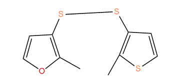 2-Methyl-3-furyl 2-methyl-3-thienyl disulfide